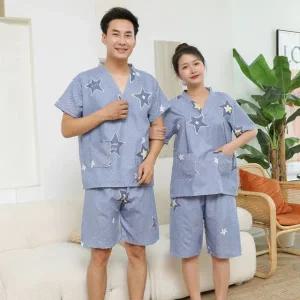 찜질복 황토방 숯가마 마사지복 반바지 사우나복 단체 남성용(깃털)