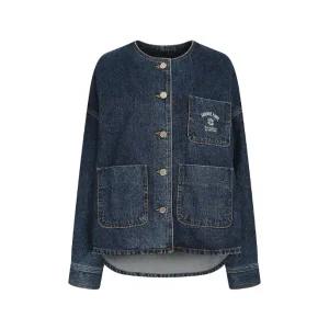 [롯데백화점]제이제이지고트 라운드넥 패치 포켓 데님 재킷GM8A0JKR2