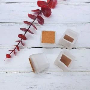 사각 중형 실리콘의자발캡 반투명 1세트 4P 의자커버 (WFJUWBH)