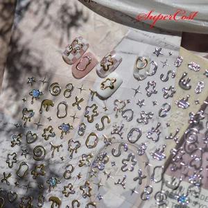 네일아트 화려하고 유니크한 엔틱 메탈 네일스티커