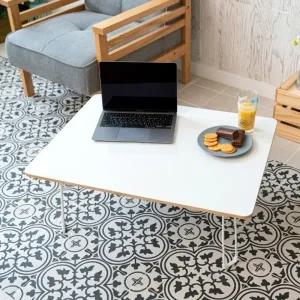 이지심플 우드 화이트 접이식 테이블 800 인스타