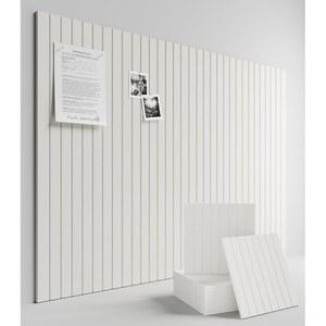 플루시나라 대형 펠트 게시판 48인치 x 36인치 코크 보드 대안-12팩, 70개의 안전한 탈착식 접착 탭, 벽용 코크 보드 홈 오피스 교실 핀 보드용 코크 보드(밀키 화이트)