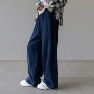 [시크폭스] [남녀공용]소프트리치 코튼 핀턱 와이드 팬츠_53PT885