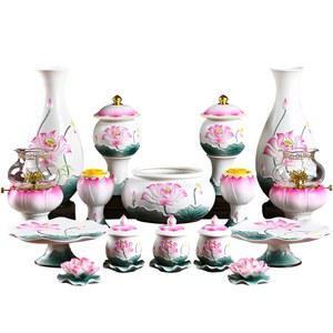 연꽃 접시 세라믹 티 판x2 샐러드 직사각형 플라워 그린 미니접시 연꽃접시 스탠드