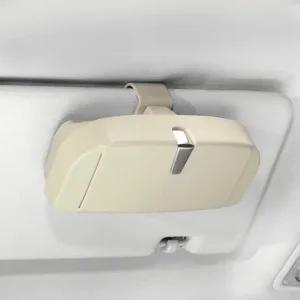 자동차 선글라스 케이스 차량 선글라스클립 보관함 정리 선바이저클립 베이지