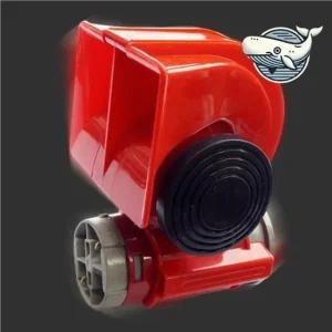 차량 경적 에어혼 레드 컴팩트 트윈톤 강력 자동차에어혼 차량용에어혼 에어혼 자동차크락션