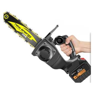 충전용전기톱 무선 벌목 기계 통나무 절단 전동 줄 톱 39890000H 리튬배터리1개+체인2개