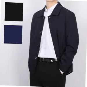 트렌치 하프코트 반코트 남성 점퍼 자켓 가을 간절기