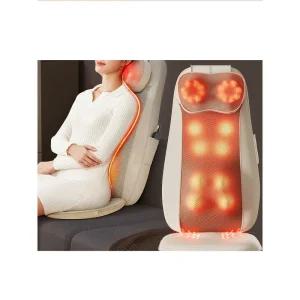 허리 안마기 의자형 마사지 소형 전동 등받이 의자 그레이