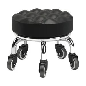 바퀴달린 의자 작업 이동식 바퀴 스툴 튼튼한 원형 회전 낮은 좌식