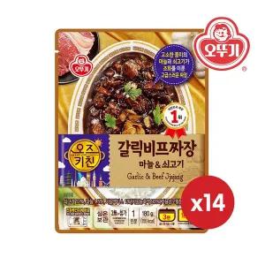 [오뚜기] 오즈키친_갈릭비프짜장 180G x 14개