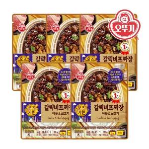 [오뚜기] 오즈키친_갈릭비프짜장 180G x 5개