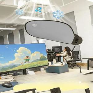 나뭇잎 캐노피 사무실 가림막 에어컨바람 형광등가리개