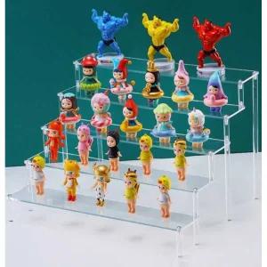 피규어 아크릴 스탠드 4단 5단 전시대 계단형 디스플레이