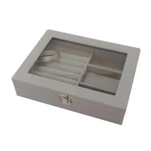 s라인 악세사리 보관함 3칸 귀걸이정리대 수납케이스-WFB4D1F