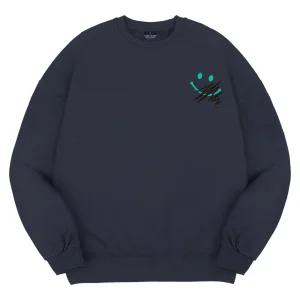 엘런아시 그래피티스마일 오버핏 맨투맨