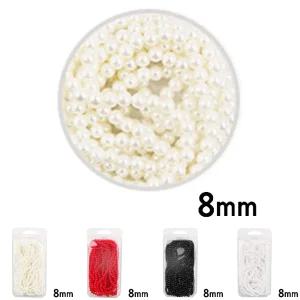 (진주) 유니아트 진주 칼라 구슬 8mm/미술/만들기/재료/체인/컬러/놀이/구슬/아트/파츠/색구슬/꾸미기용