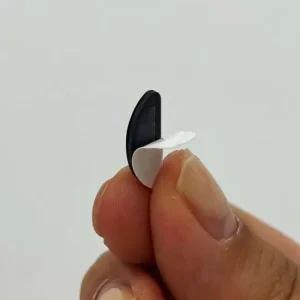 붙이는 안경코받침 에어 코패드 실리콘 블랙 10P