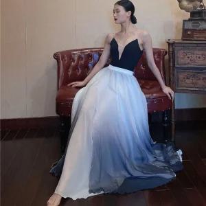 한국무용 드레스 현대무용 치마 공연복 워십복 스커트 공연 연습복 댄스 왈츠