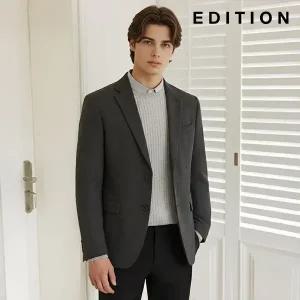 [에디션] 그레이 스트레치 포멀 셋업 자켓 (NED4KG1953_GR)