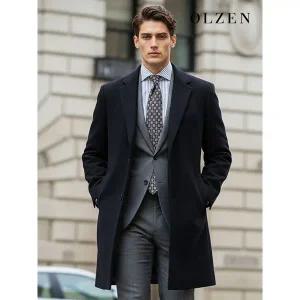[올젠] 캐시미어 핸드메이드 체스터 하프 코트 (ZOD4CG1303)