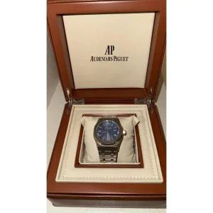 Audemars Piguet 로얄 Oak Men 블랙 시계 [세금포함] [정품] - 15400ST 손목시계 명품시계 패션시계 307774