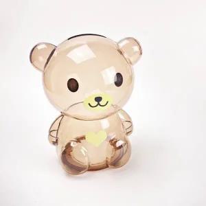 동물 곰돌이저금통 아크릴 투명 구디백 답례품 중형