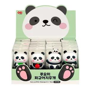 말랑말랑 판다 푸요미 피규어 캐릭터 지우개 15개
