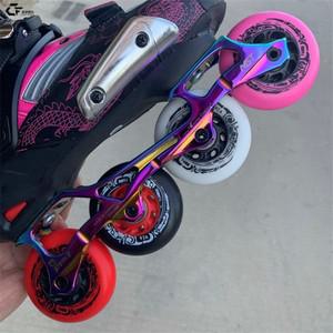 SEBA Patines 타이어용 인라인 스케이트 휠, ILQ-11 베어링 사용, 브레이크 슬라롬 프리 스케이팅 슬라이딩