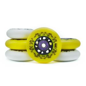 8pcs 90A 72mm 76mm 80mm 롤러 스케이트 휠 인라인 슬라이드 아스팔트 ruedas 타이어 Rodas SEBA ILQ11 Fas