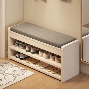 현관 신발장벤치 수납 스툴 2단 가게 정리장 60x24x43cm 화이트