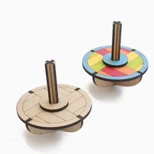 고품질 겨울 전통놀이 나무팽이 만들기키트 (단청팽이B) (W9CA79B)