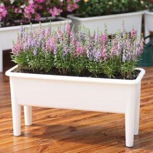 야외 대형 화분 시멘트 정원 장식 화단 철제 높은다리 사각