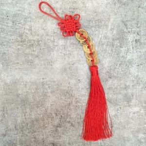 고품질 엽전장식 오제전 재물운 상승 풍수소품 자동차걸이 (WAA6EFF)