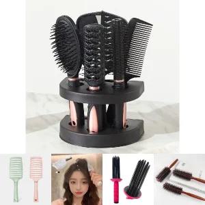 미용 헤어 브러쉬빗 7종 세트 머리빗 볼륨 드라이빗/롤빗/드라이/미용실/머리/건조/가게/목욕탕/업소용/