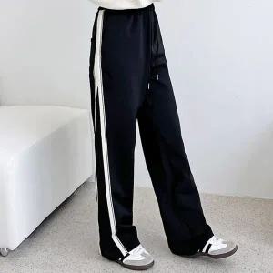 여성 테잎 배색 라인 트랙팬츠 1P 데일리 운동 헬스 여성러닝바지