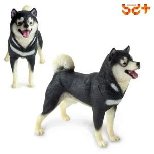 블랙 시바견 애니멀 동물학습 소프트 동물모형 반디