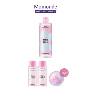 [본사직영] 마몽드 플로라글로우 로즈워터토너 500ML + 로즈워터토너 50ml 2개 + 마스크 5개
