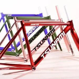 쓰나미 픽시 자전거 프레임 화이트 밝은 튜닝 부품