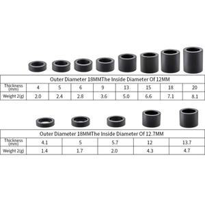MUQZI 후방카메라 충격 부싱 가스켓 DU 수리 부품 MTB 자전거 서스펜션 스페이서 흡수 장치 와셔