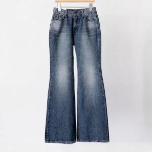 [하프클럽/]여성 슬림핏 부츠컷 청바지 로우라이즈 하이웨이스트 면팬츠