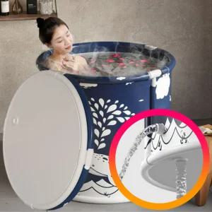 써클 원터치 접이식 욕조 70 x 65cm 반신욕 간이 이동식 가정용 4디자인