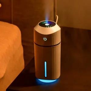 초미세 가습 USB 충전식 가습기 LED 무드등 저소음 차량용 미니가습기