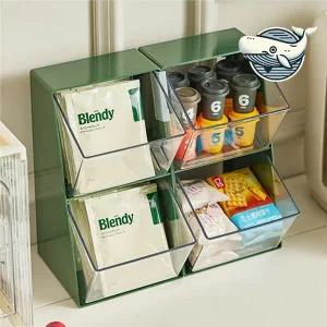 다용도 아크릴 정리함 커피 티백 수납 용기