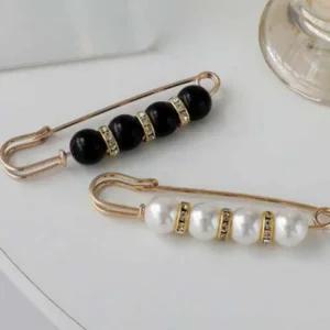 패션 치마슬랙스 허리조절 5종세트 옷핀 예쁜 바지 진주 브로치