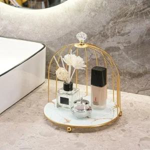 진열대 화이트 골드케이지 화장품 화장품선반