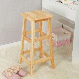보조의자 의자 홈바 70cm 원목 바 스툴