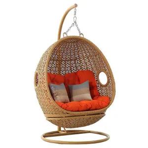 [아트박스]/위드마켓 2인용 원형 행잉체어 (우드)