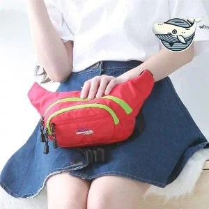 [콩심팥심]캐주얼 여행용 허리쌕 경량 소지품 정리형 빅쇼퍼백