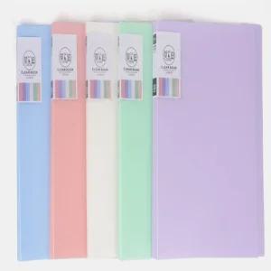 제트핑크 컬러 A4 클리어파일 20매 30매 A4파일케이스